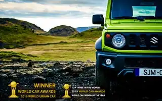 2019_Jimny wins "World Urban Car" category and the top three in the world status of the "World Car Design of the Year" in the 2019 World Car Awards.