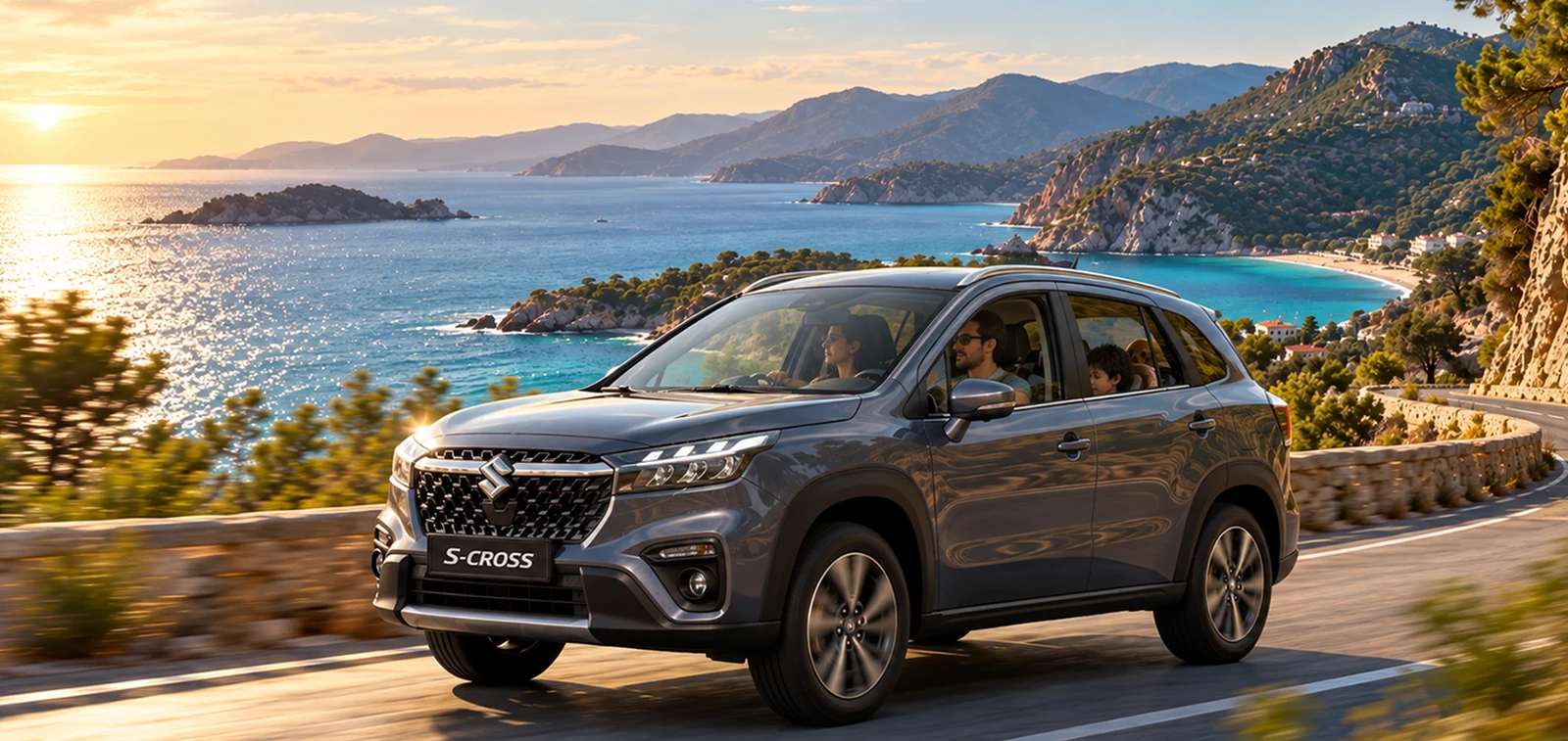 Akdeniz’in Turkuaz Sularına Doğru: Suzuki S-Cross Aile Seyahat Rehberi